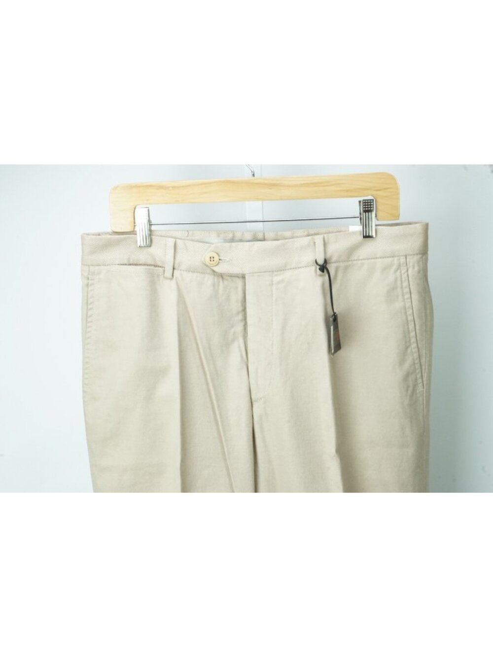 Corneliani ID Beige Twill Cotton Chino Dress Pants Sz 48R EU BRAND NEW